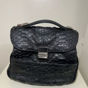Proenza Schouler Kent Python Bag- Black